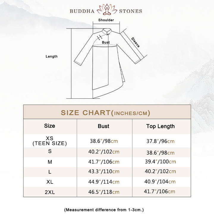 Buddha Stones Gradient Painting Meditation Prayer Spiritual Zen Tai Chi Qigong Practice Unisex Clothing Set - image 5