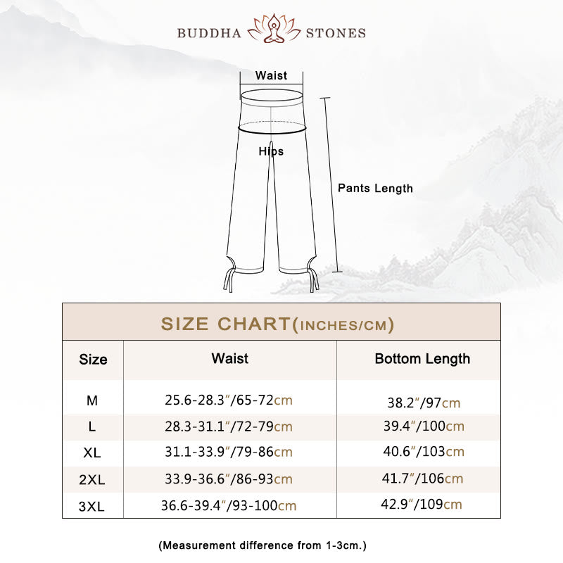 Spiritual Zen Meditation Yoga Prayer Practice Cotton Linen Clothing Men's Set - image 6