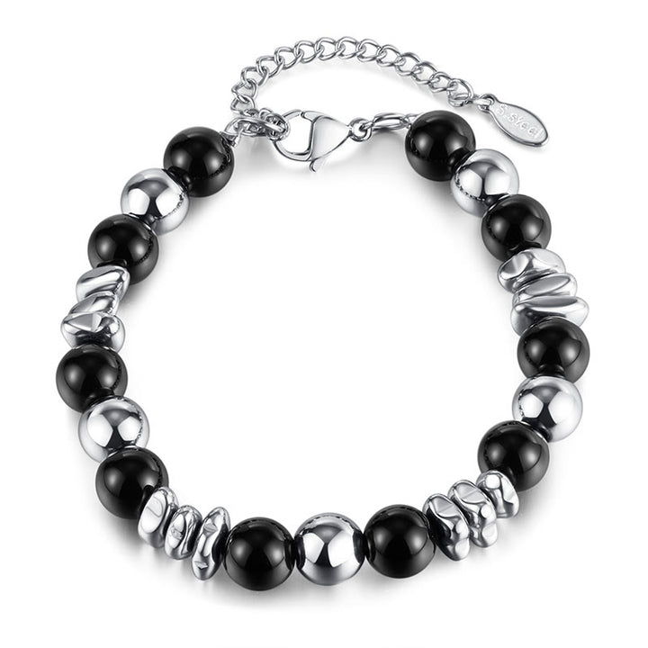 Buddha Stones Black Onyx Fortune Bracelet