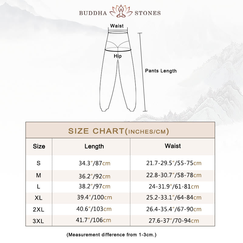 Buddha Stones Plain Color Loose Modal Yoga Dance Harem Pants - image 5