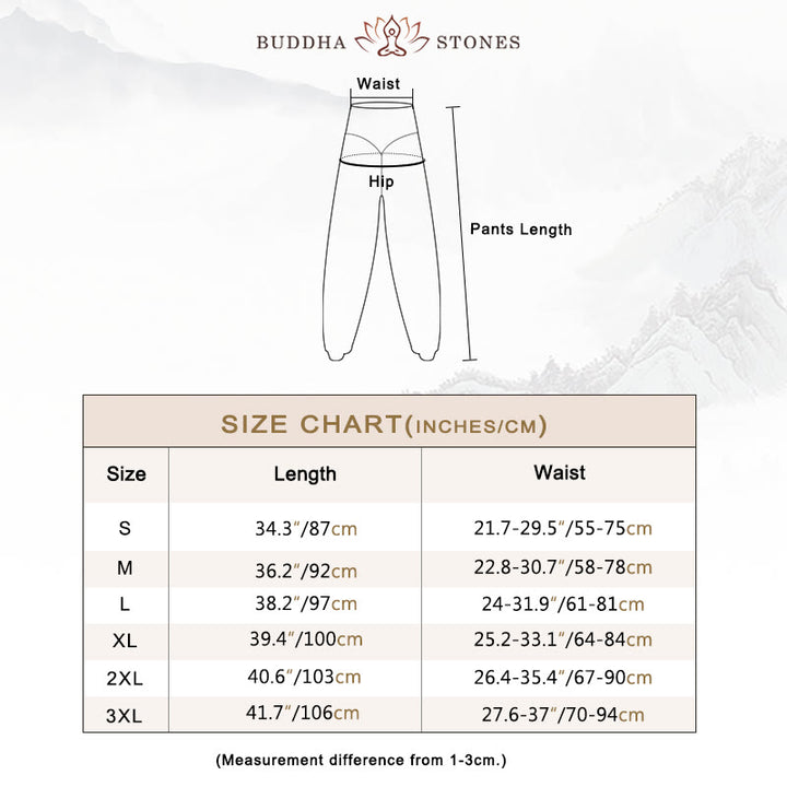 Buddha Stones Plain Color Loose Modal Yoga Dance Harem Pants - image 5