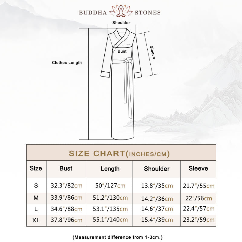 Buddha Stones Tibetan Dress Clothing Lhasa Long Wrap Dress Maxi Dress Women Clothing