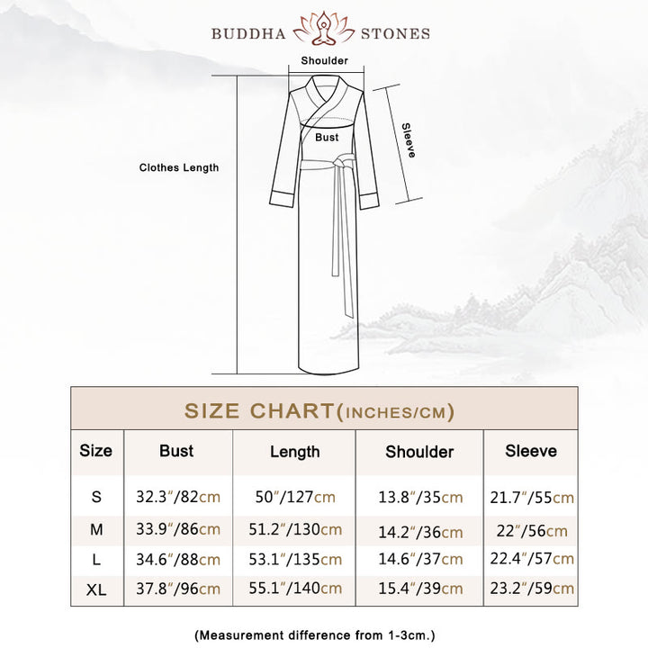 Buddha Stones Tibetan Dress Clothing Lhasa Long Wrap Dress Maxi Dress Women Clothing