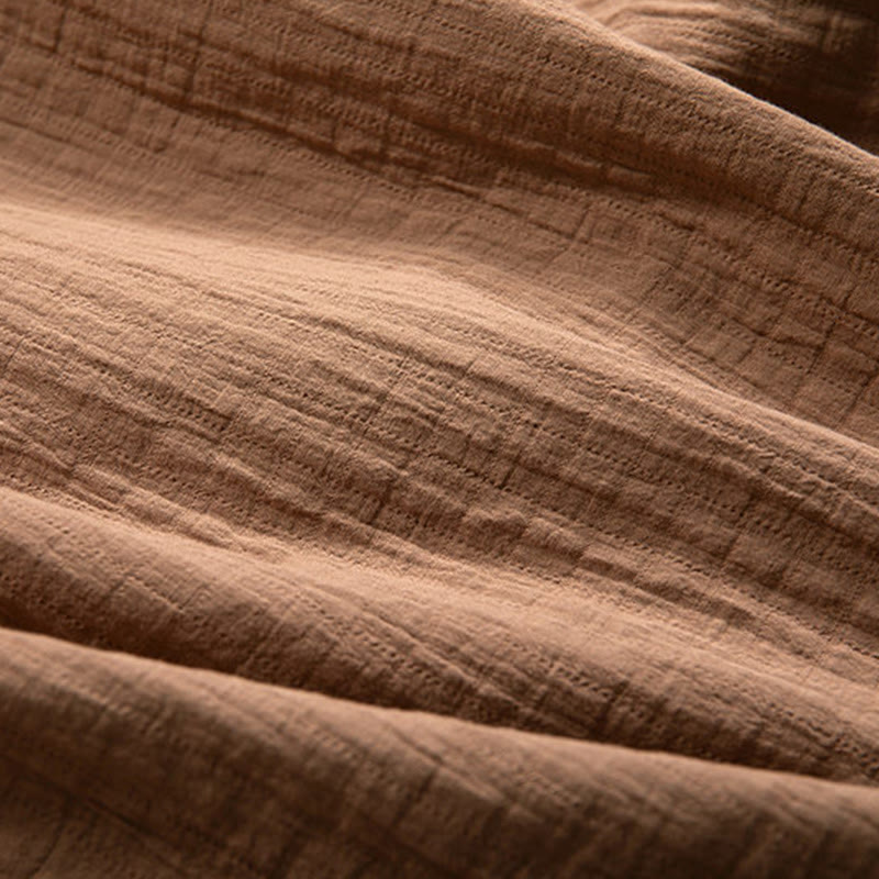 Buddha Stones Fall Simple V-Neck Long Sleeve T-Shirt Cotton Men Clothing - image 7