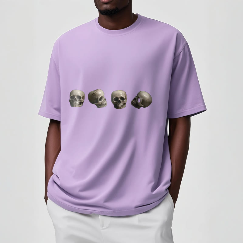 Buddha Stones Tibetan The Lord Of The Corpse Forest Skulls Pattern Tee T-shirt - image 19