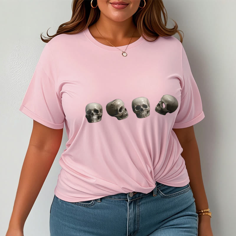 Buddha Stones Tibetan The Lord Of The Corpse Forest Skulls Pattern Tee T-shirt - image 15