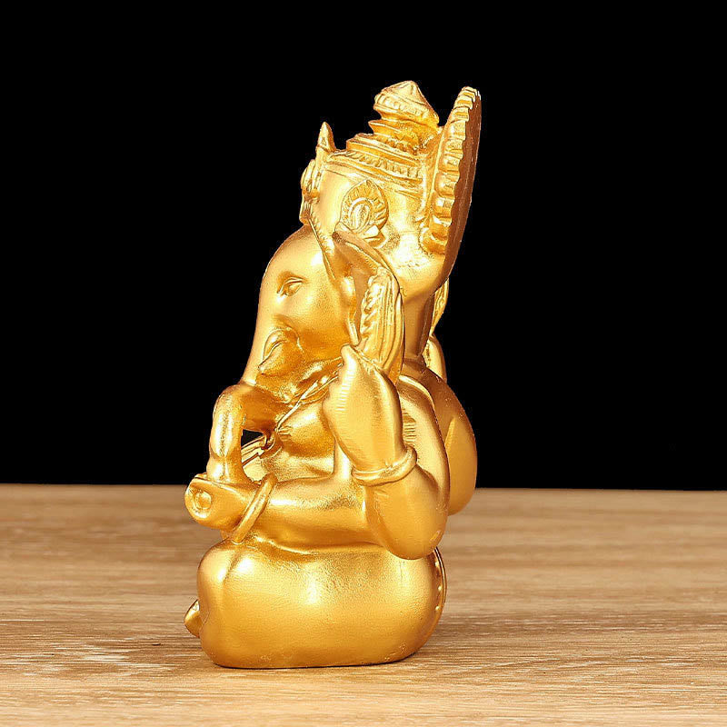 Buddha Stones Ganesh Ganpati Elephant Statue Transformation Home Resin Decoration