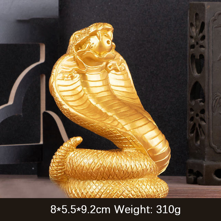 Buddha Stones Year Of The Snake Ingots Copper Coins Ball Wealth Resin Statue Home Decoration