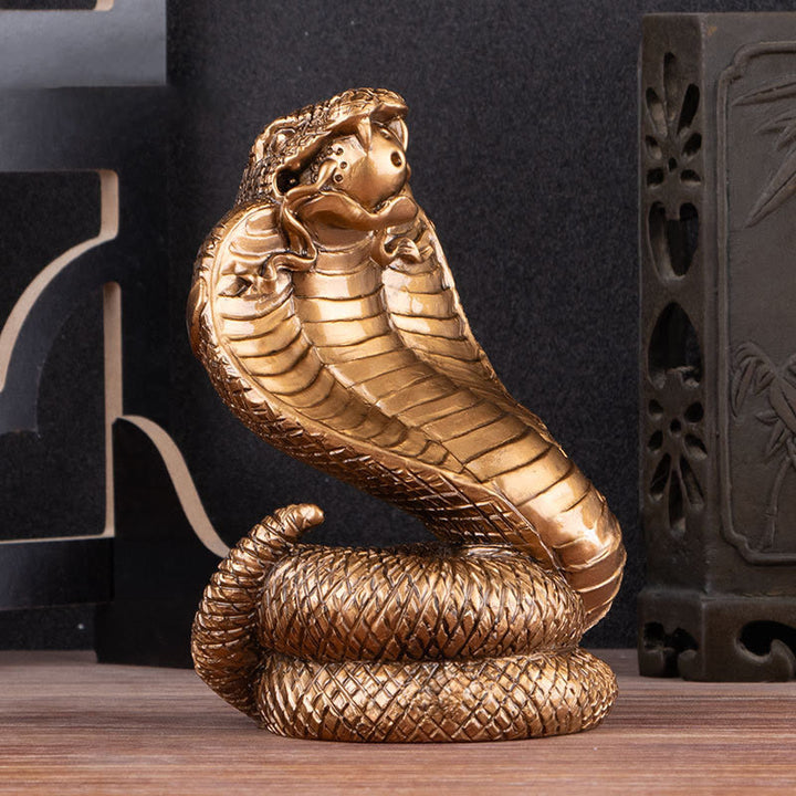 Buddha Stones Year Of The Snake Ingots Copper Coins Ball Wealth Resin Statue Home Decoration