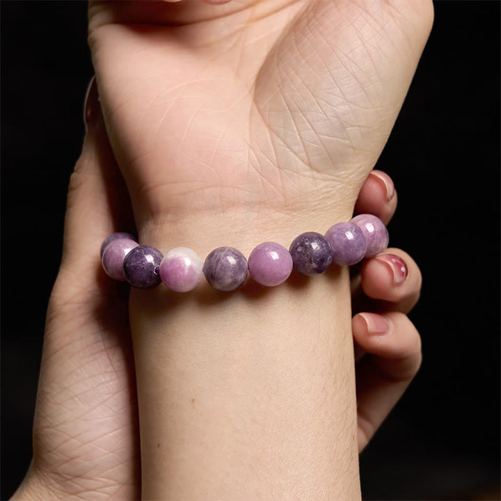 Buddha Stones Purple Mica Stone Positive Bracelet