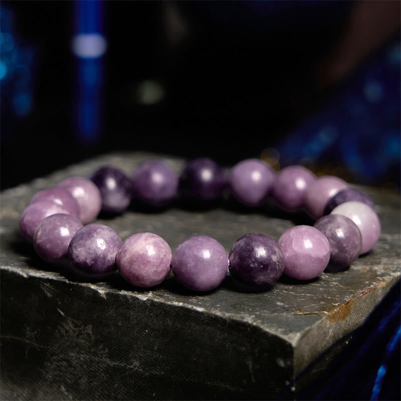 Buddha Stones Purple Mica Stone Positive Bracelet