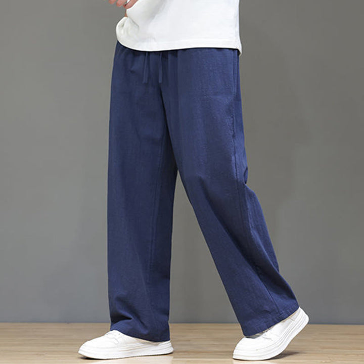 Buddha Stones Summer Men's Straight Leg Pants With Pockets - image 7