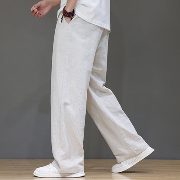 Buddha Stones Summer Men's Straight Leg Pants With Pockets - image 15