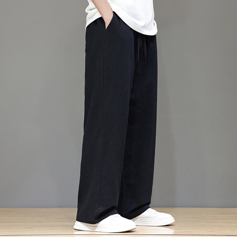 Buddha Stones Summer Men's Straight Leg Pants With Pockets - image 32