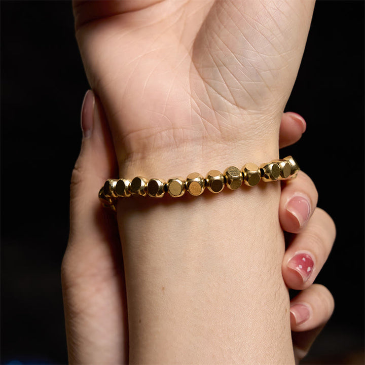 Buddha Stones Brass Copper Good Luck Healing Bracelet - image 6
