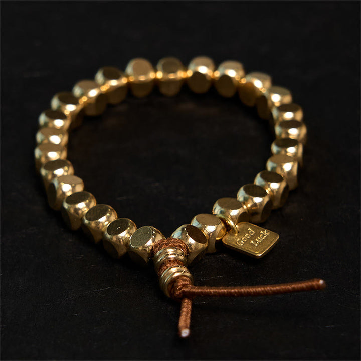 Buddha Stones Copper String Good Luck Self Care Bracelet