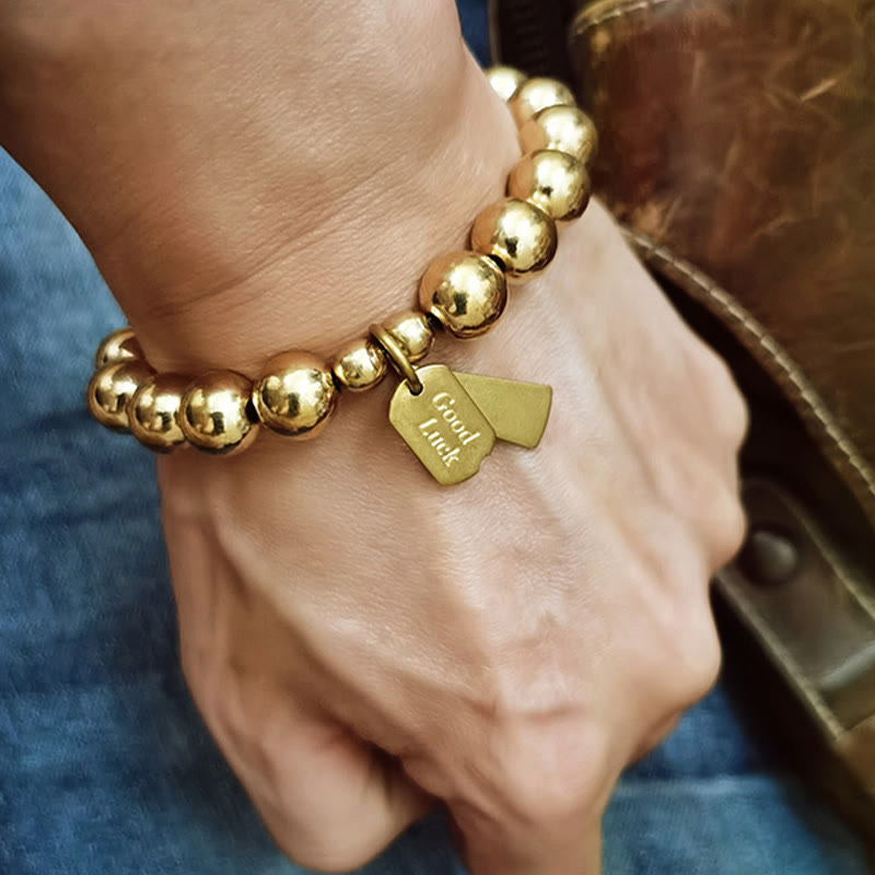 Buddha Stones Brass Copper Healing Bracelet - image 4