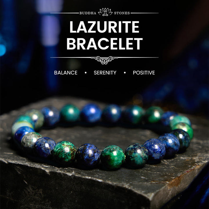 Buddha Stones Lazurite Lapis Lazuli Serenity Bracelet - Lazurite(Wrist Circumference: 14-15cm) - image 0