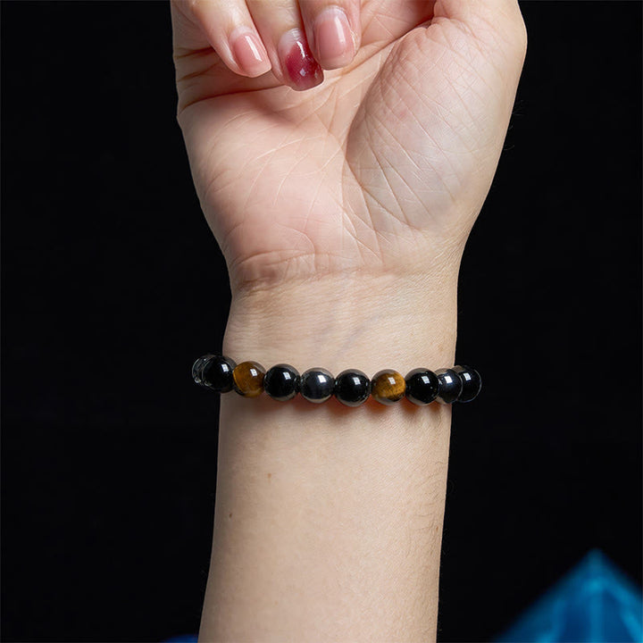 Buddha Stones "Sending You Power and Protection" Tiger's Eye Bracelet Includes Gift Message Card - image 8