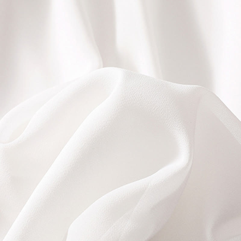 Buddha Stones Women's Flower Embroidery Frog-Button Shirt Dress Wide Leg Pants - image 21