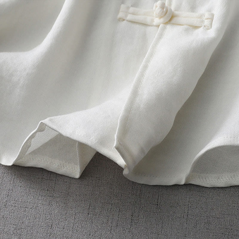 Buddha Stones Solid Color Button Long Sleeve Women's Shirt - image 7