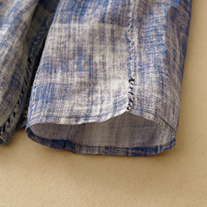 Buddha Stones Tie-Dye Button Long Sleeve Cotton Shirt - image 8