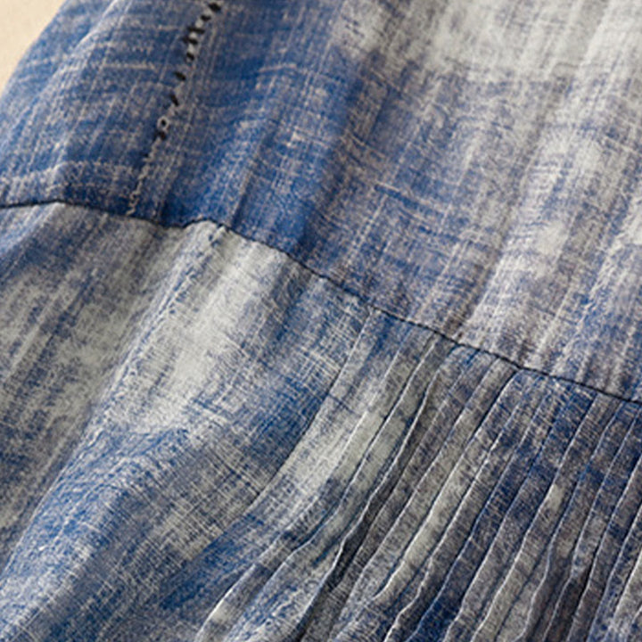 Buddha Stones Tie-Dye Button Long Sleeve Cotton Shirt - image 4