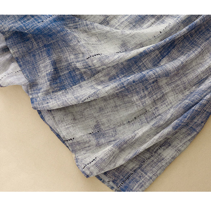 Buddha Stones Tie-Dye Button Long Sleeve Cotton Shirt - image 13