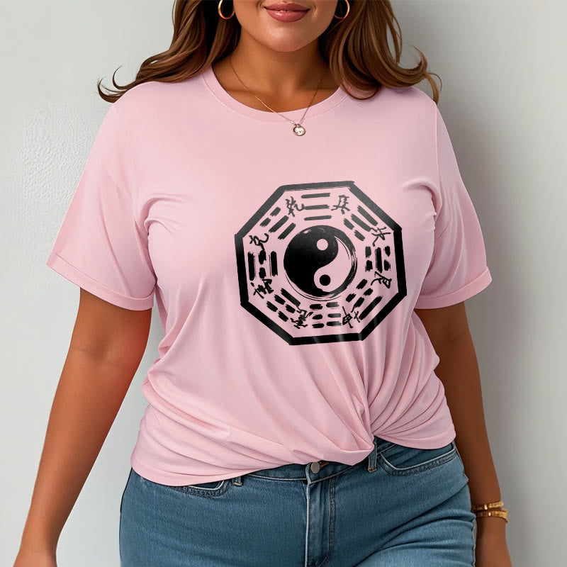 Buddha Stones Ba Gua Pattern Cotton Tee T-shirt - image 20