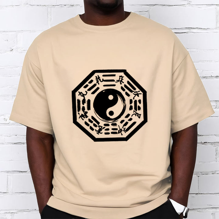 Buddha Stones Ba Gua Pattern Cotton Tee T-shirt - image 14