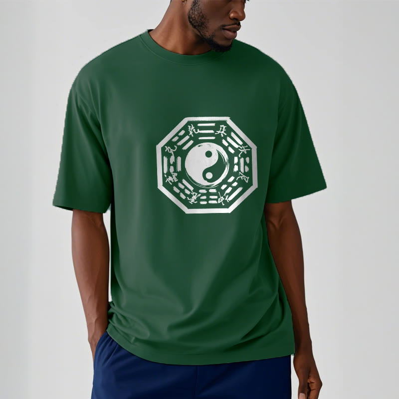 Buddha Stones Ba Gua Pattern Cotton Tee T-shirt - image 9
