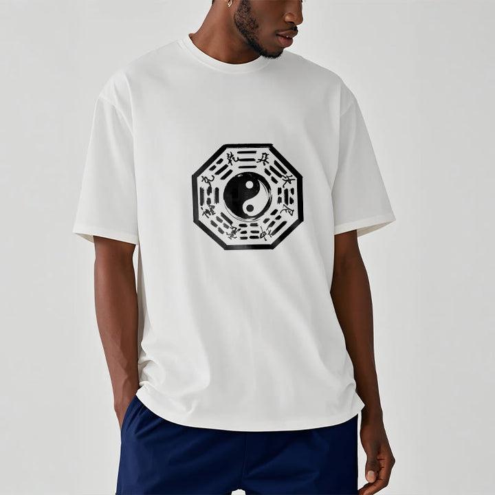 Buddha Stones Ba Gua Pattern Cotton Tee T-shirt - image 7