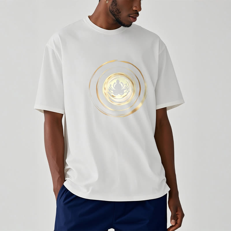Buddha Stones Meditating Buddha Lotus Pattern Tee T-shirt - image 6