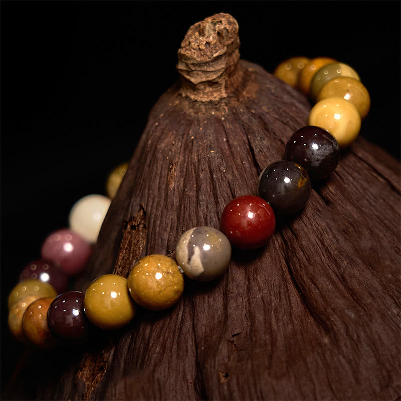 Buddha Stone Mookaite Motivation Bracelet