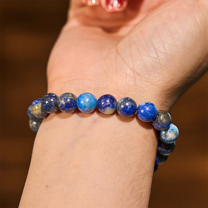 Buddha Stones Lazurite Lapis Lazuli Positive Balance Bracelet - image 4