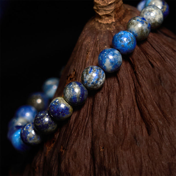 Buddha Stones Lazurite Lapis Lazuli Positive Balance Bracelet - image 2