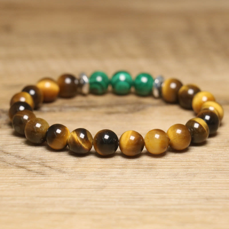 Buddha Stones Tiger Eye Green Tiger Eye Courage Bracelet