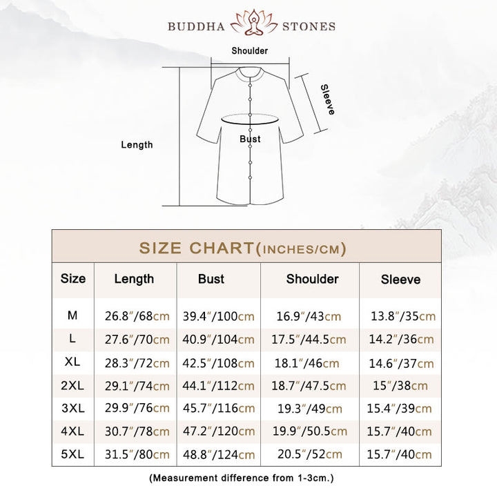 Buddha Stones Plain Color Men's Half Sleeve Cotton Shirt - image 5