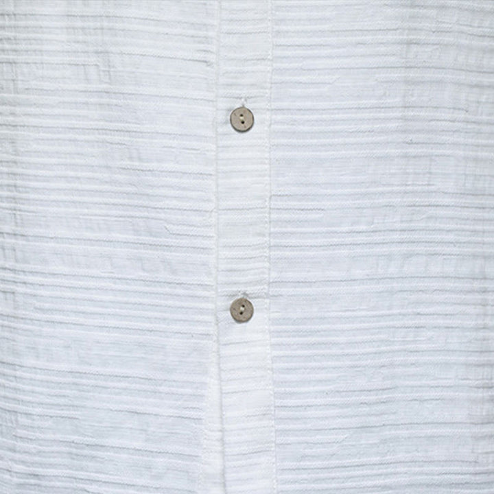 Buddha Stones Solid Color Half Frog-button Tang Suit Cotton Linen Men's Jacket Shirt  - image 18