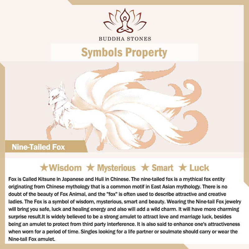 Buddha Stones Natural Silver Sheen Obsidian Nine Tailed Fox Protection Home Decoration - image 6