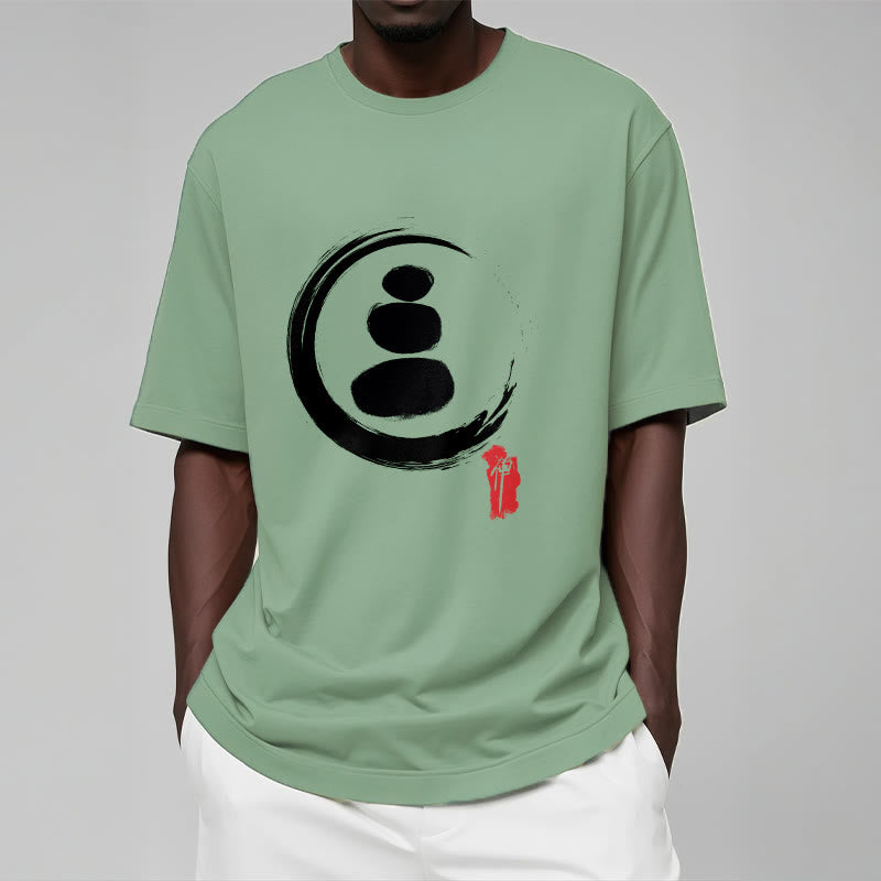 Buddha Stones Zen Circles Cotton Tee T-shirt - image 18