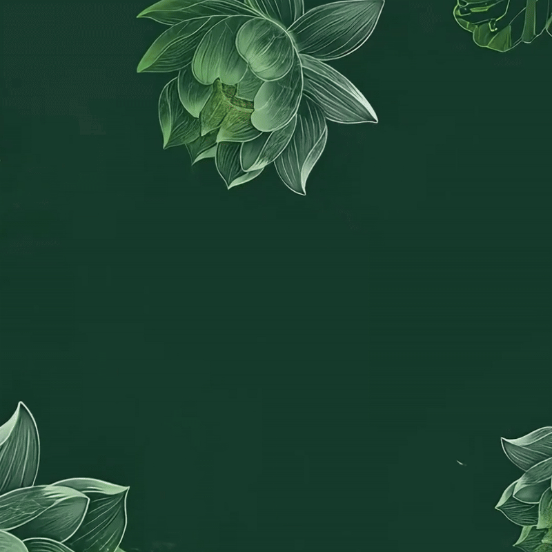 Buddha Stones Dark Green Lotus Flower Leaf Print Gym Fitness Leggings Women's Yoga Pants - image 1