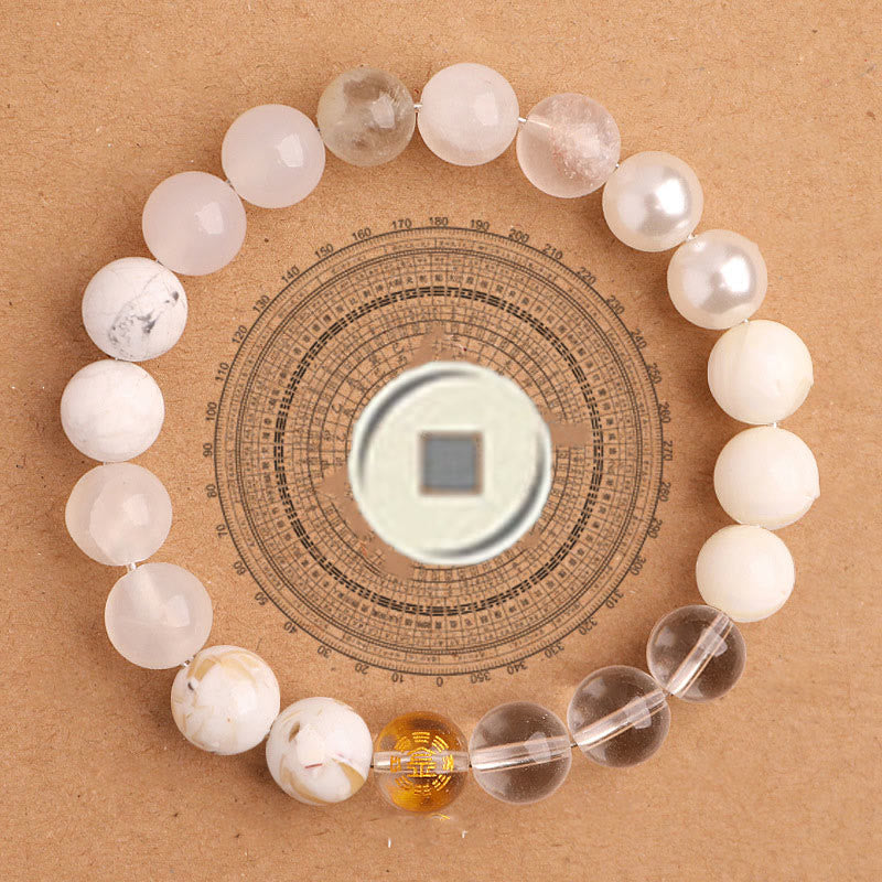 Buddha Stones Five Elements Various Agate Balance Luck Bracelet - image 3