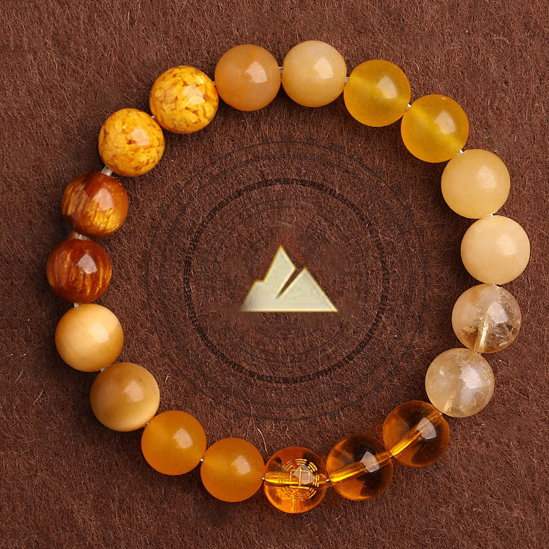 Buddha Stones Five Elements Various Agate Balance Luck Bracelet - image 40