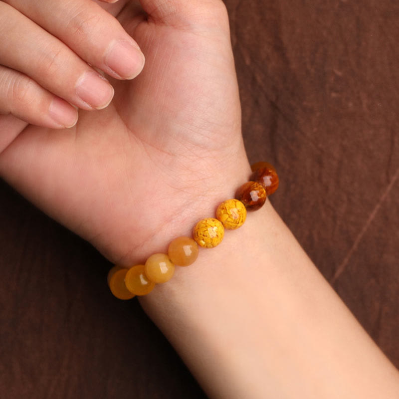 Buddha Stones Five Elements Various Agate Balance Luck Bracelet - image 50