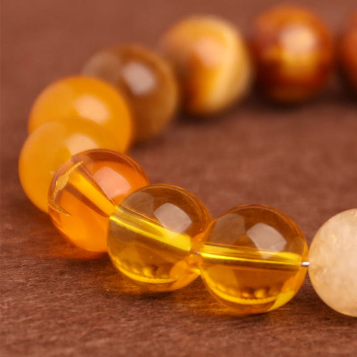 Buddha Stones Five Elements Various Agate Balance Luck Bracelet - image 47