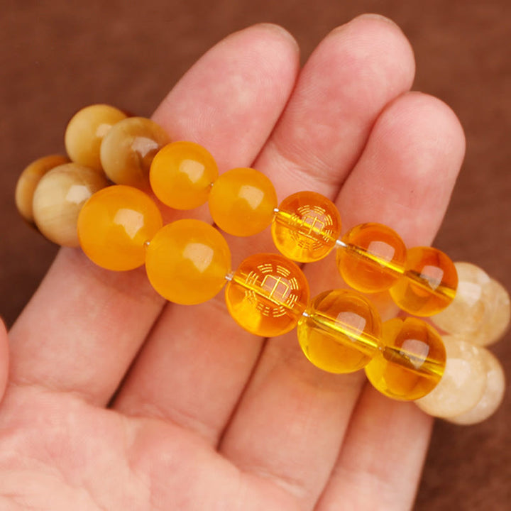 Buddha Stones Five Elements Various Agate Balance Luck Bracelet - image 52