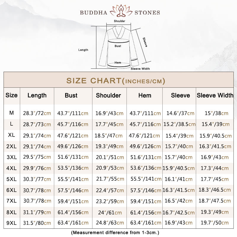 Buddha Stones Cross-Collars Cotton Tang Suit Hanfu Top Pants Clothing Men's Set