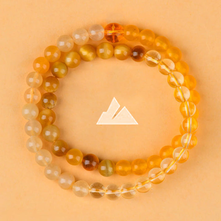 Buddha Stones Five Elements Various Agate Crystal Chalcedony White Crystal White Agate Luck Bracelet - image 32