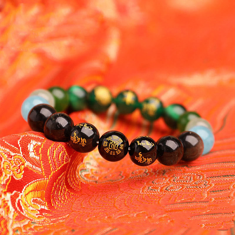 Buddha Stones Five Elements Various Agate Crystal South Red Agate Strawberry Quartz Sun Stone Citrine Luck Bracelet - image 19